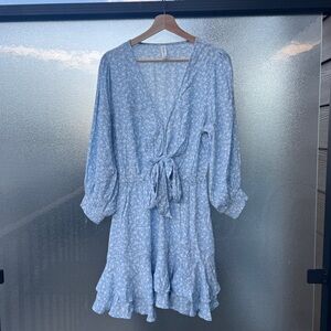 Kivari Flora Front Tie Mini Dress